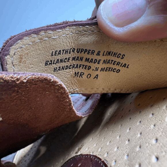 Born Women's Handcrafted Leather Buckled Strappy Slide Sandals Brown Size 10 - Picture 7 of 9